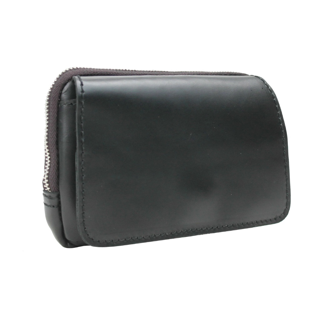 Full Grain Leather Hand Clutch Waist Pack Lw05blk